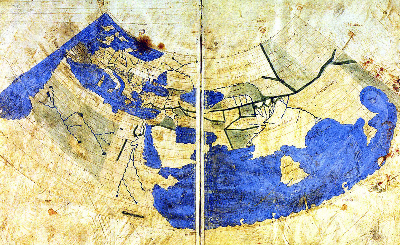 Ptolemy's map (image source: Wikimedia Commons)