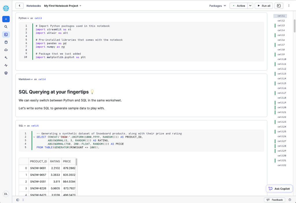 Anaconda Hooks Python, R Libraries Into Snowflake Data Science Notebook